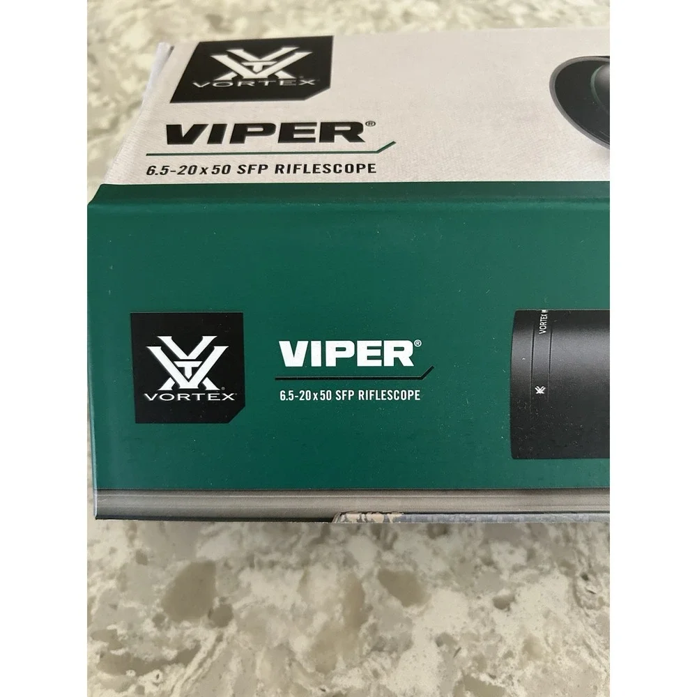 Vortex Optics Viper Rifle Scope 6.5-20x50 SFP Mil Dot MOA Reticle